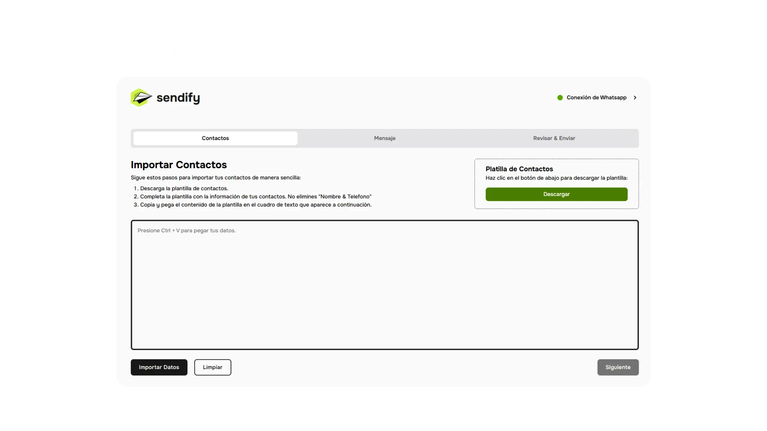 Tutorial paso a paso para nuevos usuarios que comienzan a usar sendify.